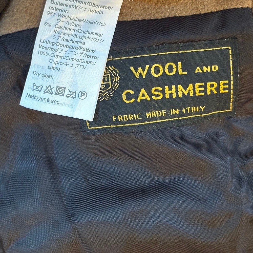 J.Crew Brown Wool Cashmere Ludlow Topcoat Men's 38 - Picture 5 of 5